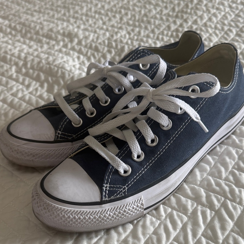Converse Navy Blue Sneakers with White Accents